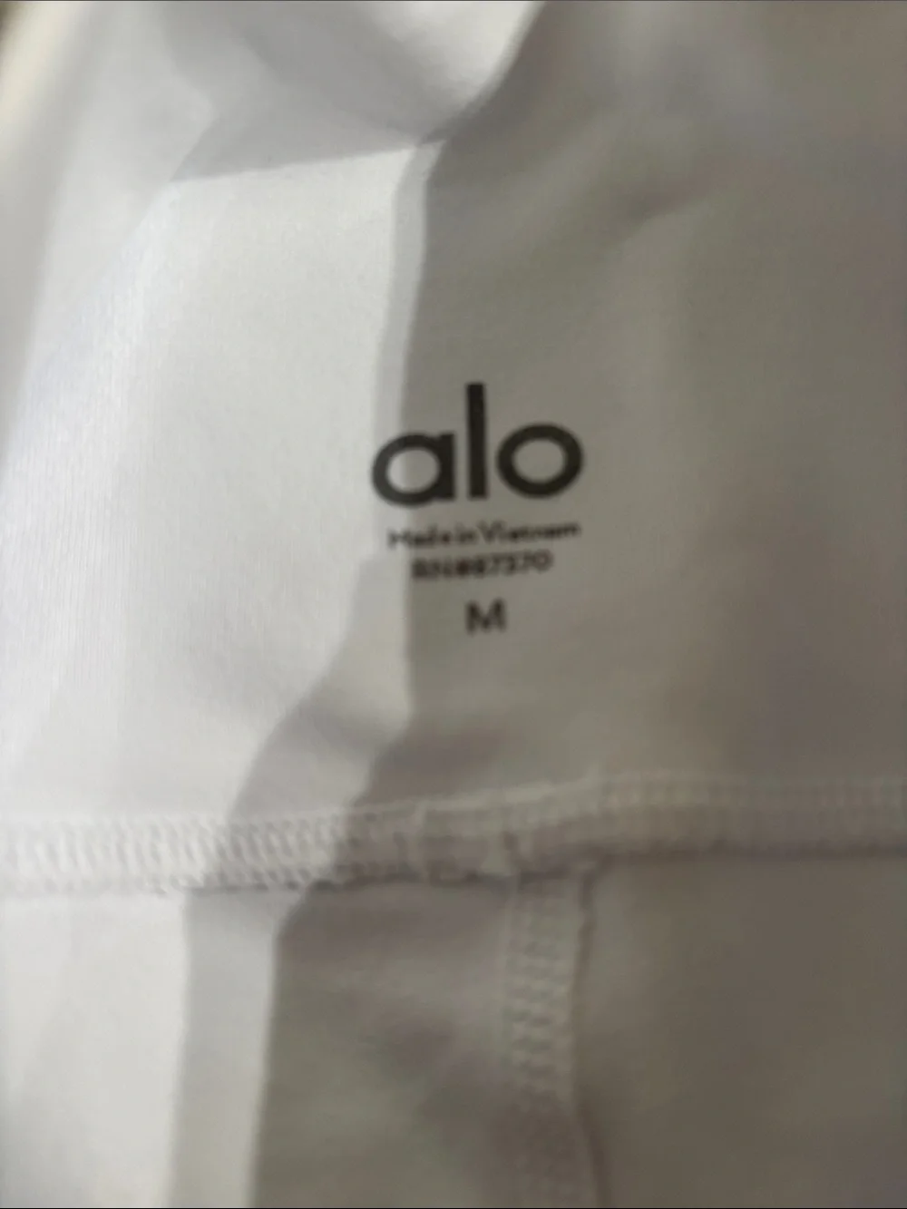 ALO Yoga White Leggings with Side moto panels